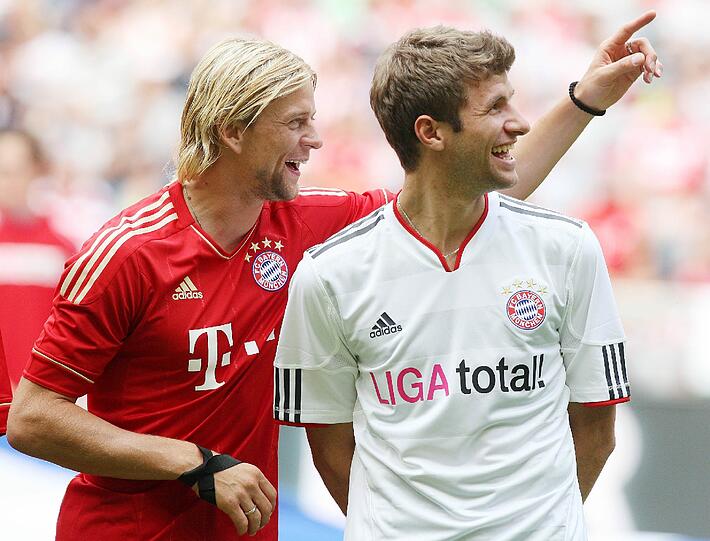 Anatoly Timoschtschuk (l.) und Thomas Müller.