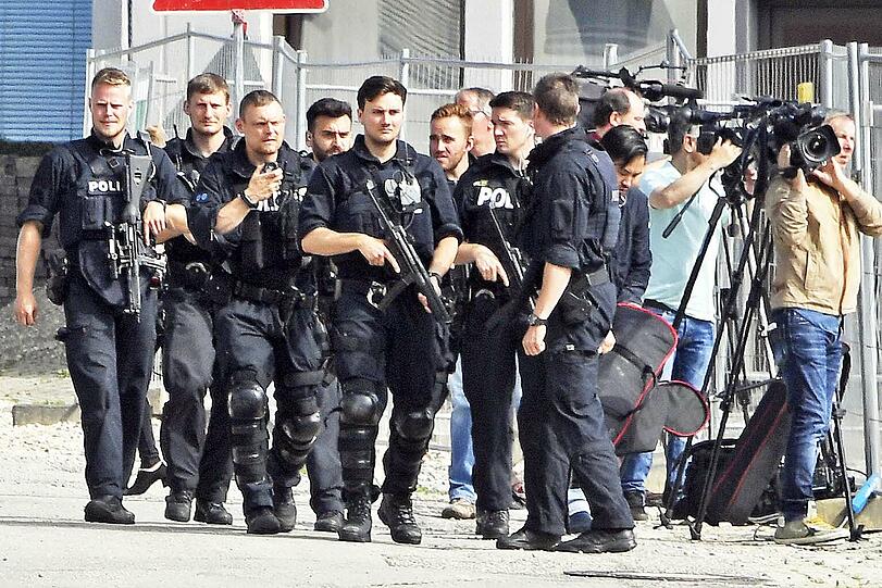 Die Polizei war mit einem Großaufgebot vor Ort.
