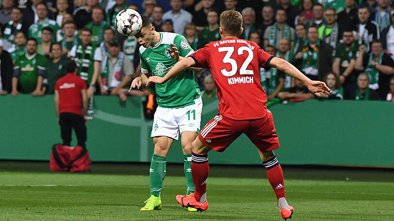 Rechtsaußen des FC Bayern: Joshua Kimmich (re.).