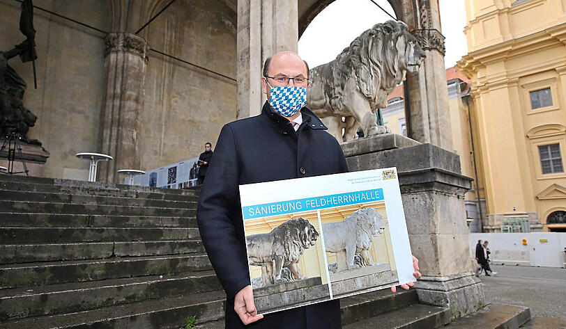Finanzminister Albert Füracker (CSU) am Mittwoch mit seinem Sanierungsplan.