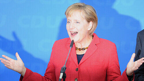 Wiedergewählt: Bundeskanzlerin Angela Merkel Wiedergewählt: Bundeskanzlerin Angela Merkel