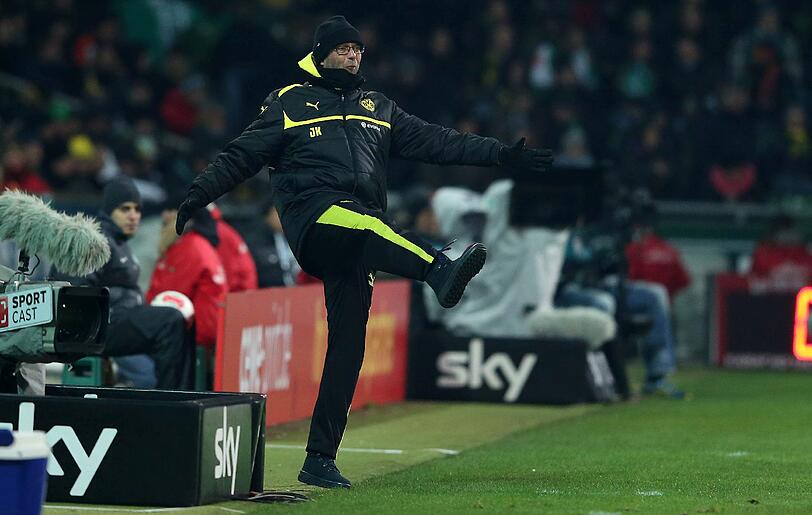 Spielte an der Seitenlinie mit: Dortmunds Trainer Jürgen Klopp beim 5:0 in Bremen.