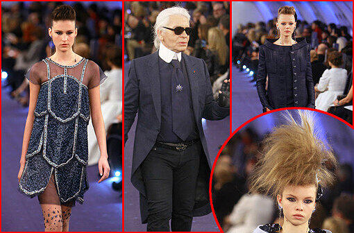 The great "Karl" in Paris: Lagerfeld hängt die Latte in Sachen Haute Couture wieder hoch. Die Bilder von seiner Fashion-Show im Flugzeug-Style...