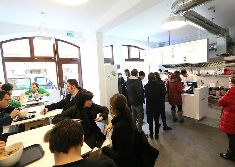 Die Cup-Filiale in der Fraunhoferstraße ist die erste in Europa.