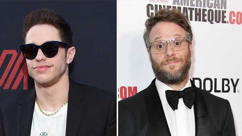 Pete Davidson (links) und Seth Rogen sind nur zwei der Stars aus "Dumb Money".