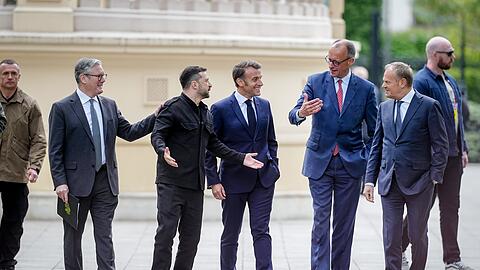 Selenskyj kündigte weitere Gespräche mit Unterstützerstaaten der sogenannten Koalition der Willigen an. (Archivbild)