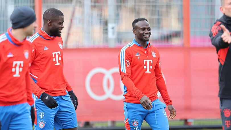 Wieder da! Sadio Mané am Sonntag im Bayern-Training.