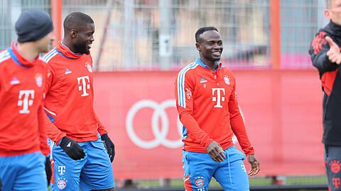 Wieder da! Sadio Mané am Sonntag im Bayern-Training.