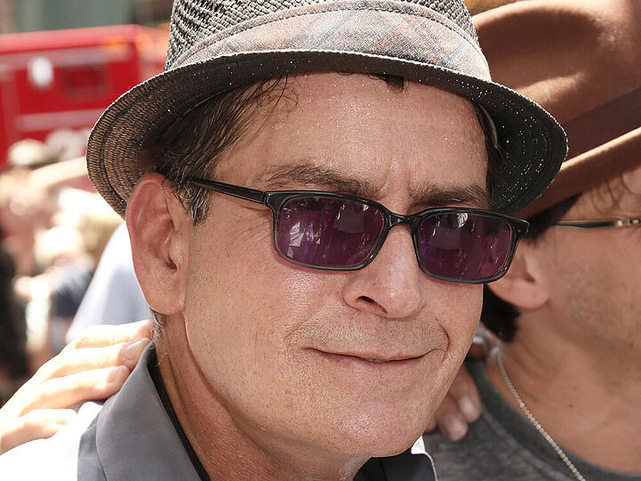Charlie Sheen war am Montagabend nicht nach Feiern zumute