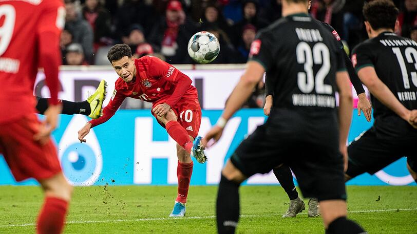 Der dritte Coutinho-Streich: Bayerns Zauberfuß mit dem 6:1-Endstand.