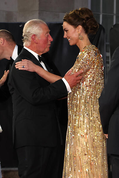 König Charles und Prinzessin Kate bei der Kino-Premiere von "James Bond" im Sommer 2021