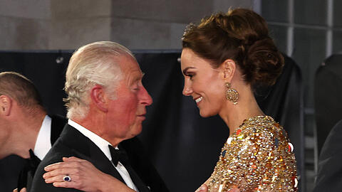 König Charles und Prinzessin Kate bei der Kino-Premiere von "James Bond" im Sommer 2021