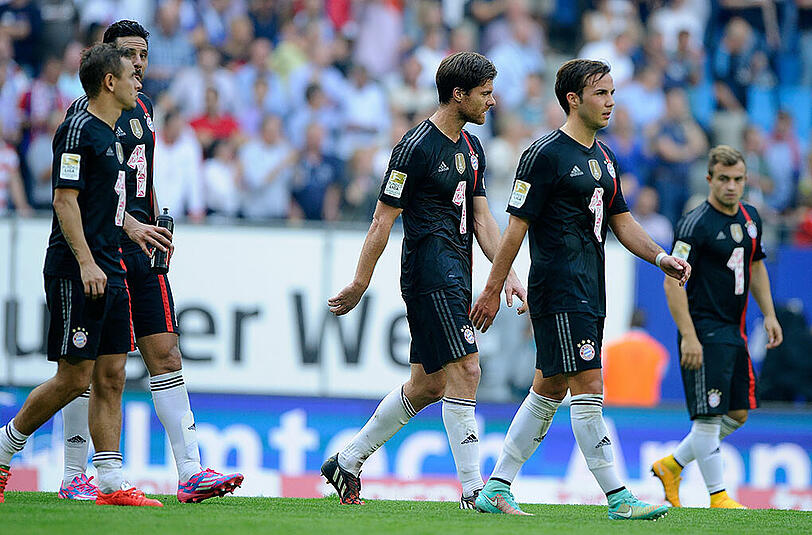 Sind schon besser in die Saison gestartet: Die Bayern-Profis nach dem 0:0 gegen den Hamburger SV.
