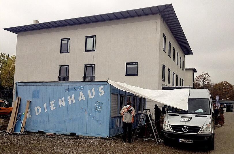 Das Medienhaus des TSV 1860 wird renoviert.