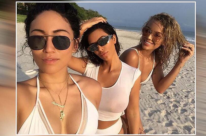 BH's werden überbewertet: Das findet auch Kim Kardashian, die gerade ihren Urlaub in... verbringt.