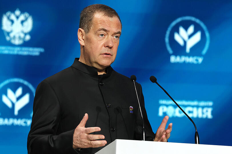 Der stellvertretende Vorsitzende des russischen Sicherheitsrates Dmitri Medwedew. Der stellvertretende Vorsitzende des russischen Sicherheitsrates Dmitri Medwedew.