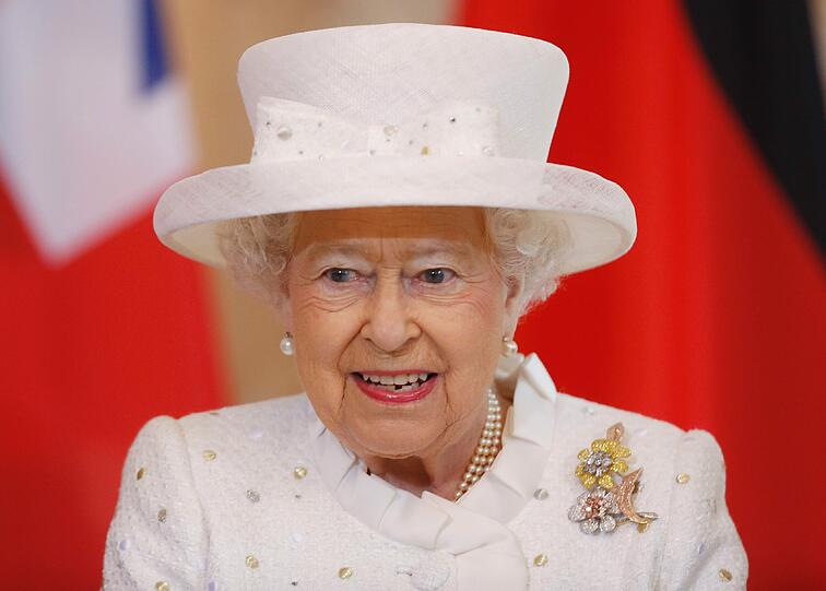 Queen Elizabeth am Mittwochmorgen in Berlin
