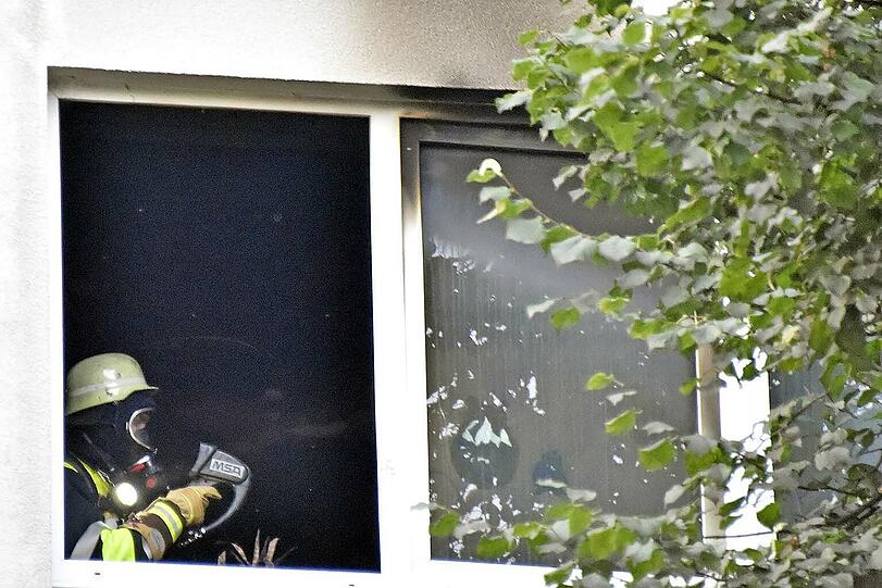 Die Feuerwehr konnte den Brand rasch löschen. Die Bilder vom Einsatz