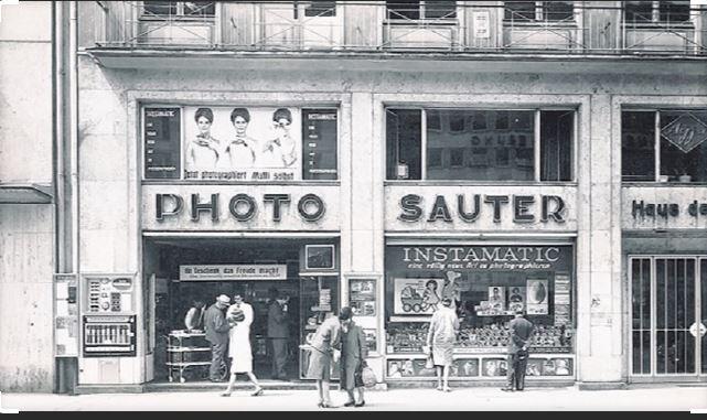 Die frühen 70er in der Sonnenstraße 26: Damals hieß das Geschäft noch "Photo Sauter". Lange war es das größte deutsche Fotofachgeschäft.