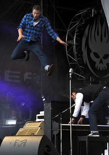 Sasha bei "Rock am Ring" mit seiner Band Dick Brave and the Backbeats.
