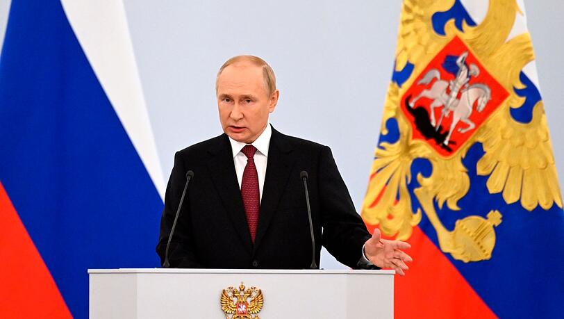 "Es gibt nichts Wichtigeres als der Wille von Millionen, in ihre historische Heimat zurückzukehren": Kremlchef Wladimir Putin. "Es gibt nichts Wichtigeres als der Wille von Millionen, in ihre historische Heimat zurückzukehren": Kremlchef Wladimir Putin.