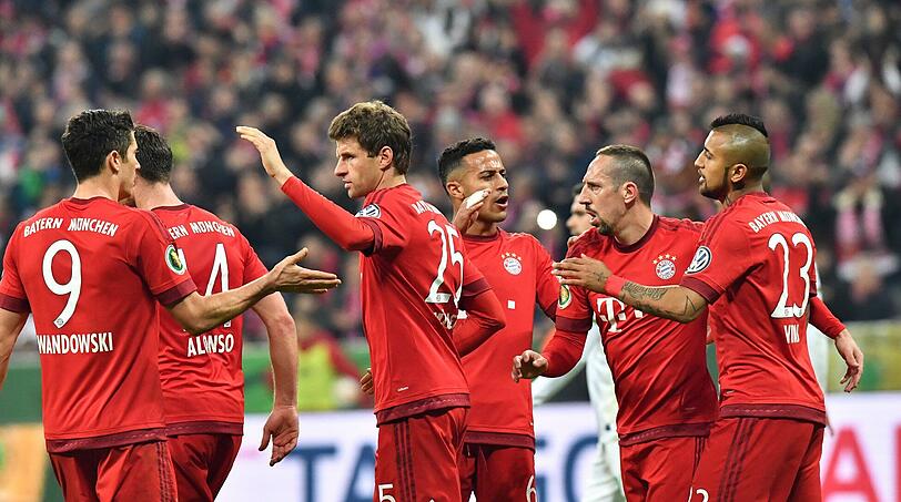 Sein 1:0 war der Türöffner ins Pokalfinale: Torschütze Thomas Müller.