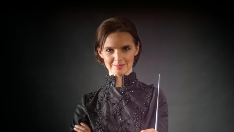 Die ukrainische Star-Dirigentin Oksana Lyniv. Die ukrainische Star-Dirigentin Oksana Lyniv.