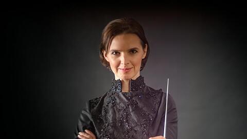 Die ukrainische Star-Dirigentin Oksana Lyniv.