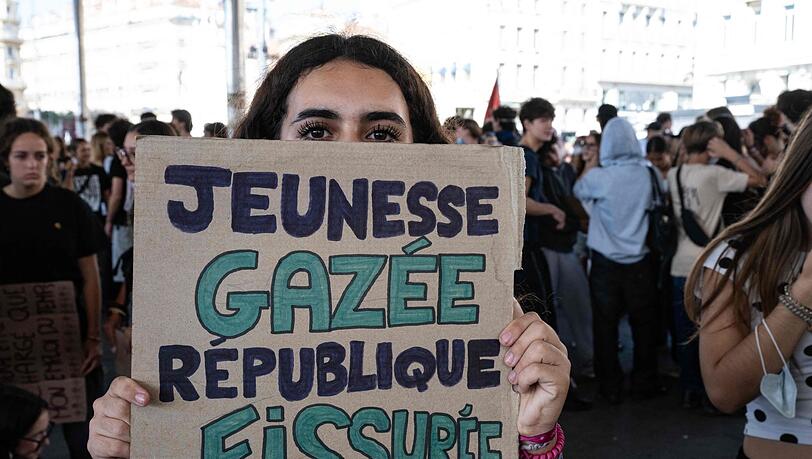 Protestierende Schüler rufen in Frankreich zu einem landesweiten Aktionstag auf. (Archivbild) Protestierende Schüler rufen in Frankreich zu einem landesweiten Aktionstag auf. (Archivbild)