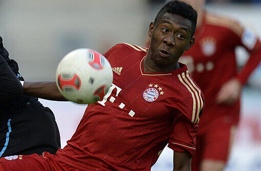 DAVID ALABA: Note 3. Hatte nach hinten am meisten zu tun, da &bdquo;Hoffe&ldquo; über den schnellen Schröck dort Betrieb machte. Aber der Wiener is' halt a oider Routinier.