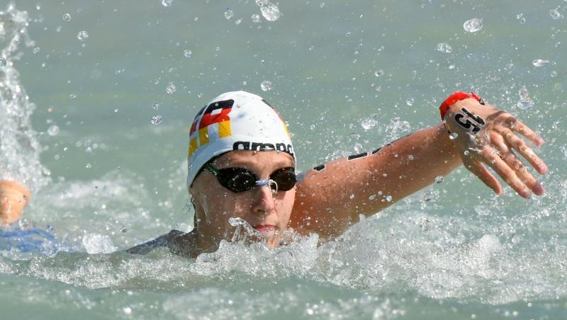 Freiwasserschwimmerin Leonie Antonia Beck. Foto: Axel Heimken/dpa/Archivbild Freiwasserschwimmerin Leonie Antonia Beck. Foto: Axel Heimken/dpa/Archivbild