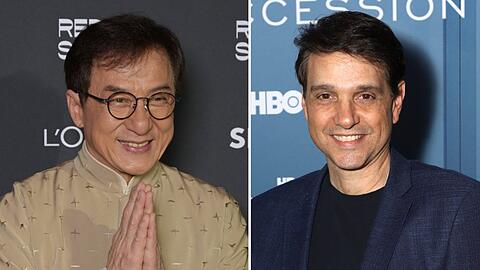 Jackie Chan und Ralph Macchio (r.) stehen gemeinsam für eine Kino-Fortsetzung von "Karate Kid" vor der Kamera.