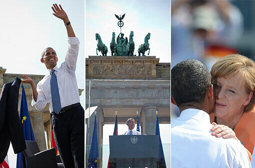 Hier gibt's die Bilder des Obama-Besuchs in Berlin. Klicken Sie sich durch die Bilderstrecke!