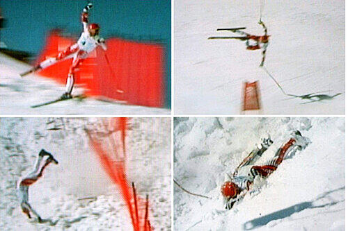 Dieser Sturz schockte die Welt. Am 13. Februar 1998 ging Maier als Favorit ins olympische Abfahrtsrennen von Nagano. Der damals 26-jährige Seriensieger hob von der Piste ab, flog fast 40 Meter durch die Luft...