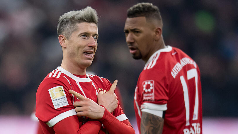 Keine Freigabe für einen Wechsel von Robert Lewandowski (links), keine ausreichenden Angebote für Jérôme Boateng.