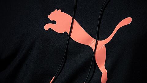 Das Logo des Sportartikelherstellers Puma SE.