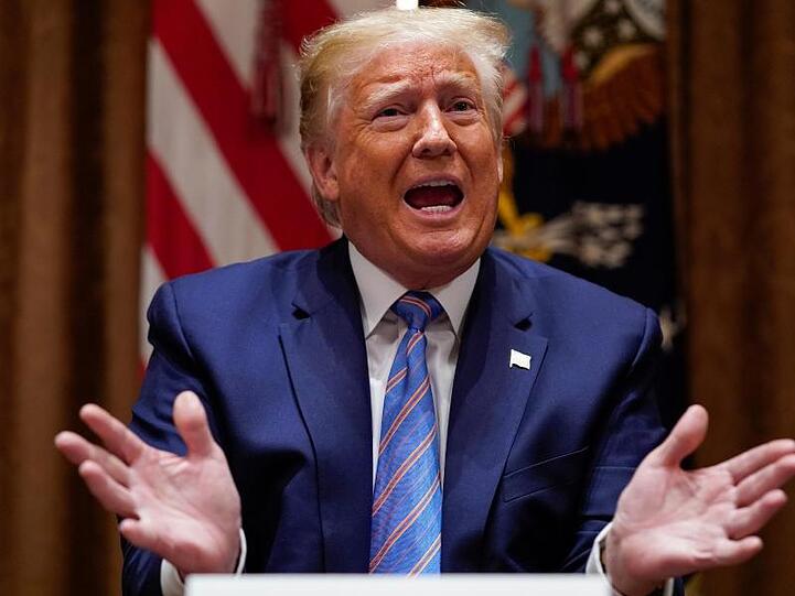 "Das übergeordnete Ziel ist, dass wir Recht und Ordnung wollen", sagt Donald Trump.