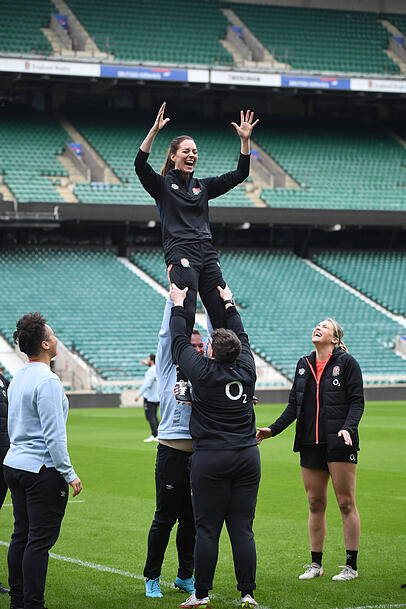 Dieser Termin im Twickenham Stadium schien Kate viel Spaß zu machen. Dieser Termin im Twickenham Stadium schien Kate viel Spaß zu machen.