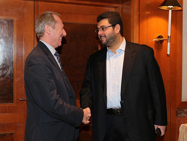 Hep Monatzeder und Hasan Ismaik im "Mandarin Oriental".