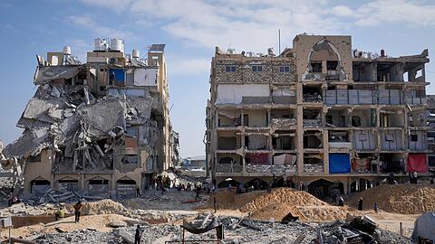 Zerstörte Gebäude in Chan Junis. (Archivbild)