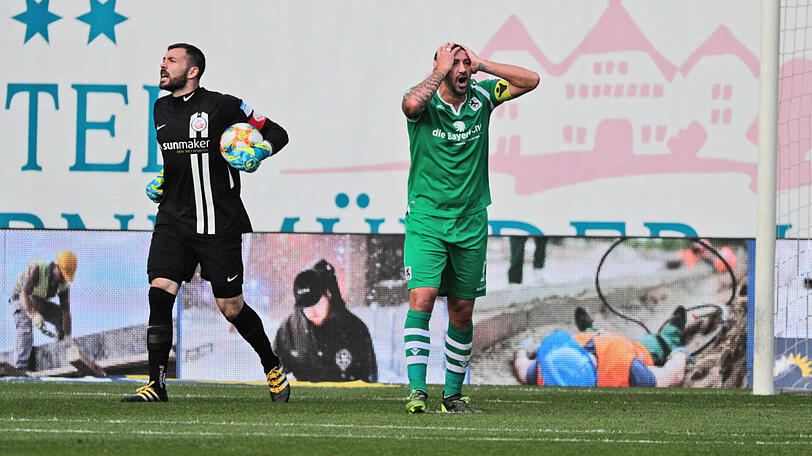 Sascha Mölders verzweifelt mehrfach an Rostock-Keeper Markus Kolke.