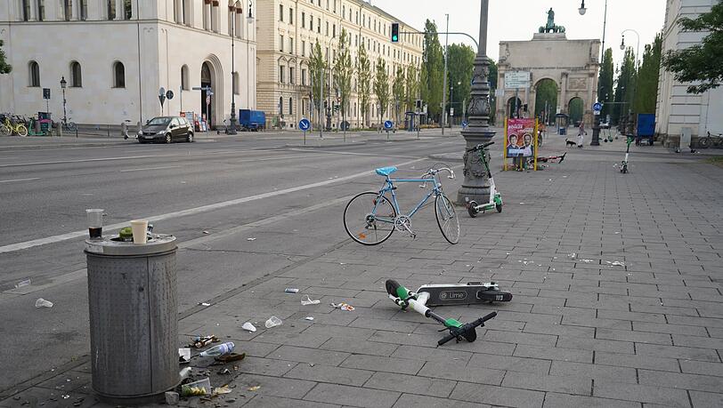 Die Ludwigstraße am Sonntagmorgen - oder auch: Die vermüllte Prachtmeile. Solche Bilder fürchtet der Dehoga nun vermehrt.
