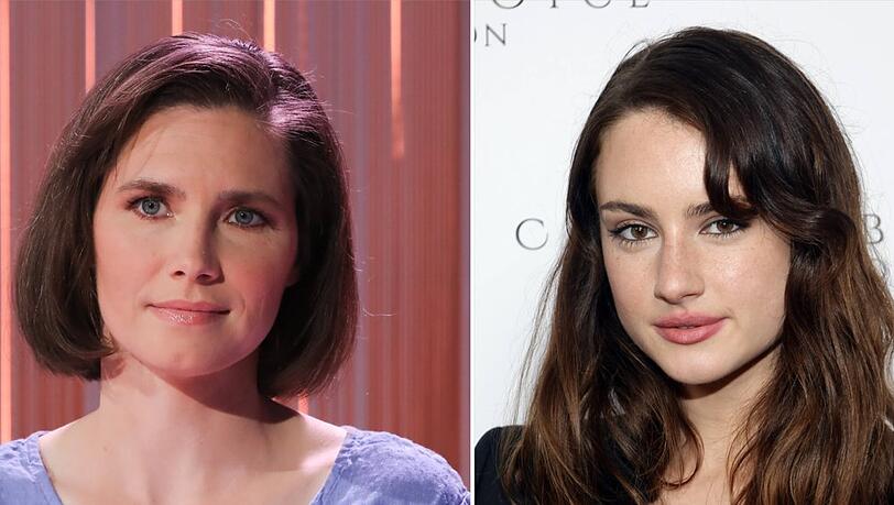 Grace Van Patten (re.) wird Amanda Knox spielen.
