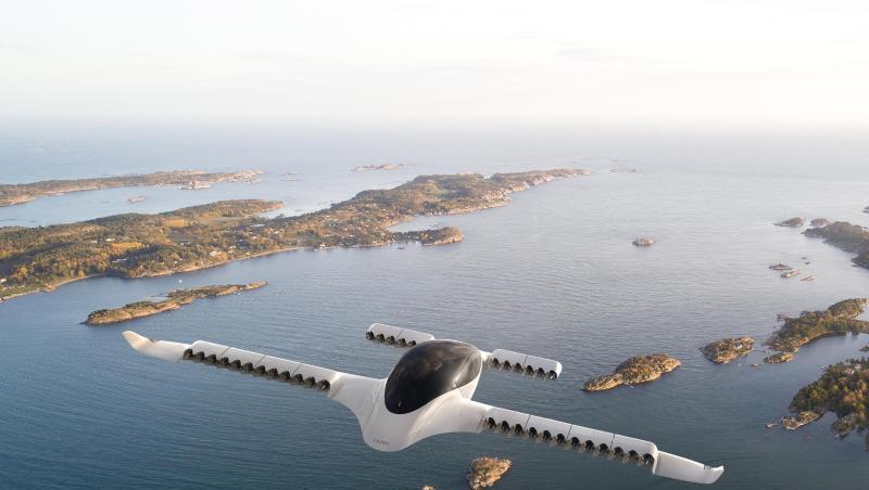 Das Elektro-Flugtaxi des Herstellers Lilium bei einem Flug über Inseln. Foto: -/Lilium/dpa/Archivbild Das Elektro-Flugtaxi des Herstellers Lilium bei einem Flug über Inseln. Foto: -/Lilium/dpa/Archivbild