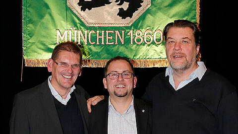 Zurückgetreten oder noch im Amt? Das ehemalige Löwen-Präsidium um (v.l.) Heinz Schmidt, Erik Altmann und Gerhard Mayrhofer. Schmidts Rücktritt war jedoch nicht rechtens.