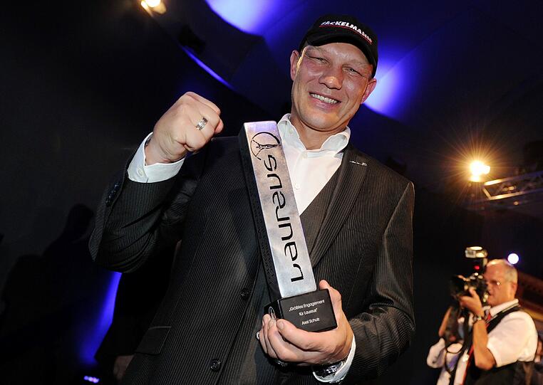 Der frühere Boxprofi Axel Schulz. Schulz wurde mit dem Laureus Medien Preis für das Größte Engagement für Laureus ausgezeichnet.