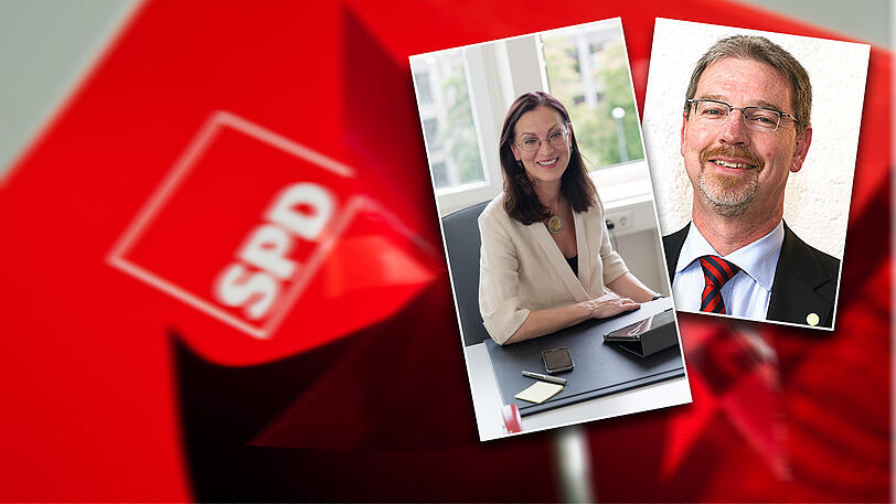 Parteichefin Claudia Tausend und Alexander Reissl: Trotz einiger Krisen ist die SPD aktuell recht entspannt.