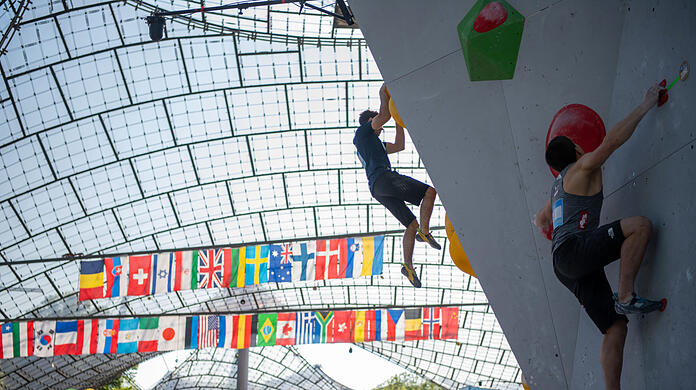 Boulderern im Park: 2019 fand der Weltcup im Stadion statt.
