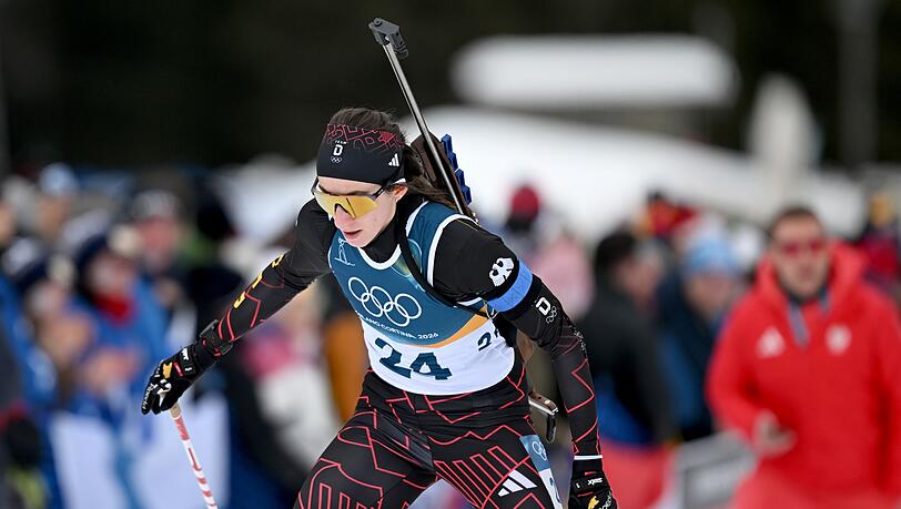 Vanessa Voigt auf der Strecke.