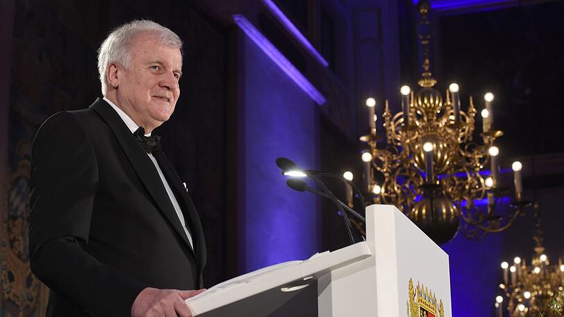 Horst Seehofer: Bayerns Ministerpräsident gibt seinen letzten Neujahrsempfang in der Münchner Residenz.